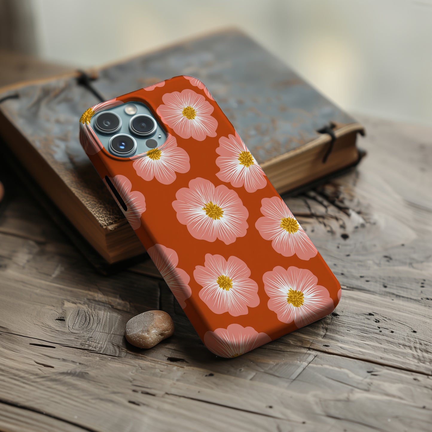 Sunset Blossom Minimalist Protective Phone Case
