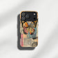 Vintage Monarch Butterfly Collage Protective Phone Case
