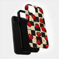 Retro Cherry Checkerboard Protective Phone Case