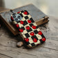 Retro Cherry Checkerboard Protective Phone Case