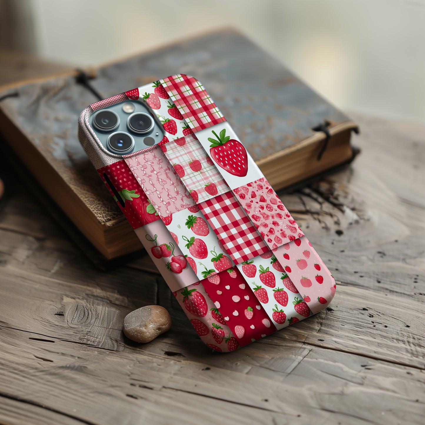 Strawberry Picnic Aesthetic Protective Phone Case