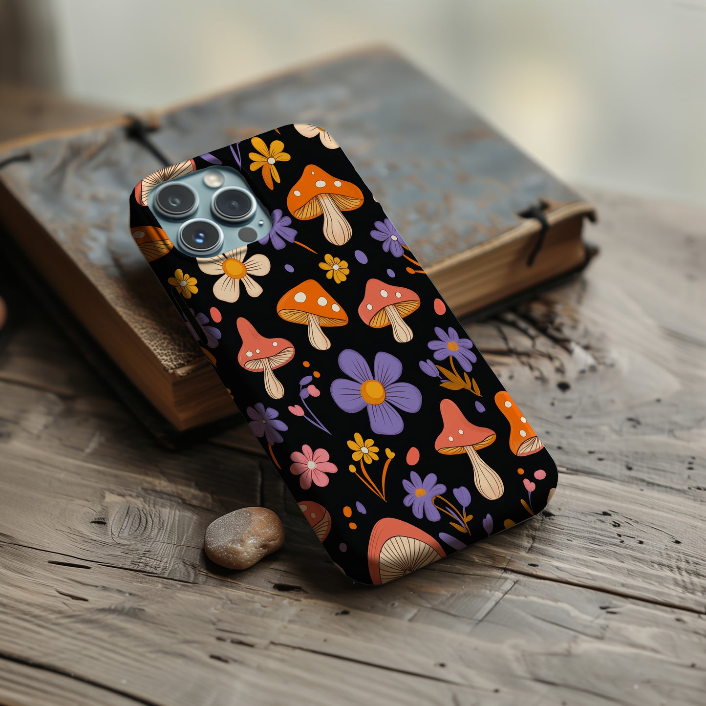 Whimsical Mushroom Garden Protective Phone Case