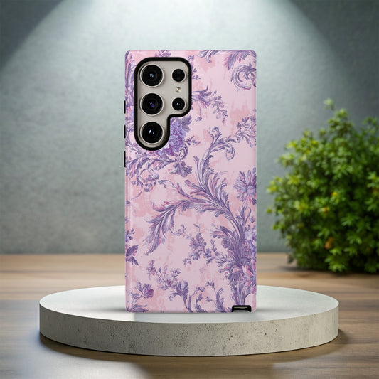 Blush Baroque Floral Phone Case