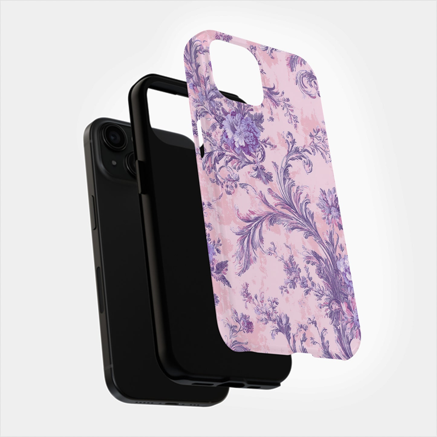 Blush Baroque Floral Phone Case