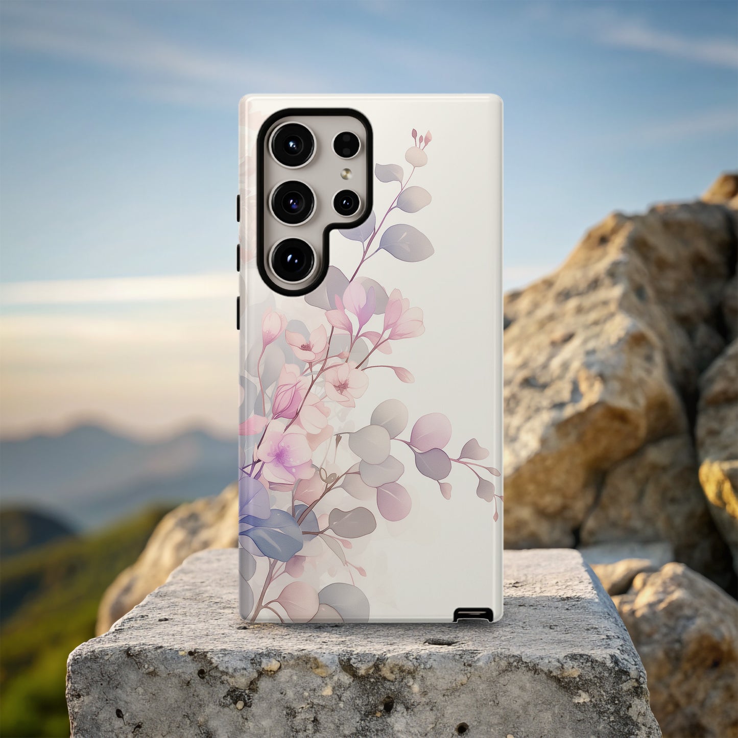 Soft Bloom Minimalist Floral Phone Case