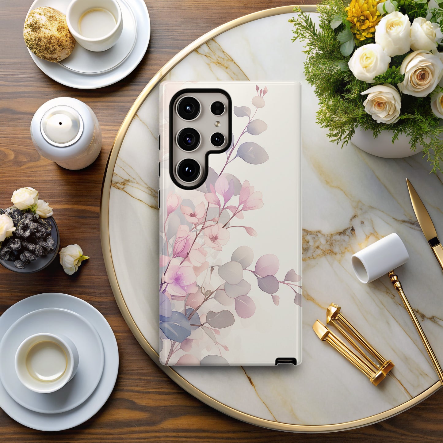 Soft Bloom Minimalist Floral Phone Case