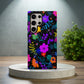 Neon Midnight Bloom Protective Phone Case