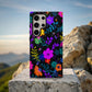 Neon Midnight Bloom Protective Phone Case