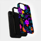 Neon Midnight Bloom Protective Phone Case