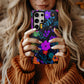Neon Midnight Bloom Protective Phone Case