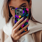 Neon Midnight Bloom Protective Phone Case