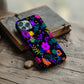 Neon Midnight Bloom Protective Phone Case