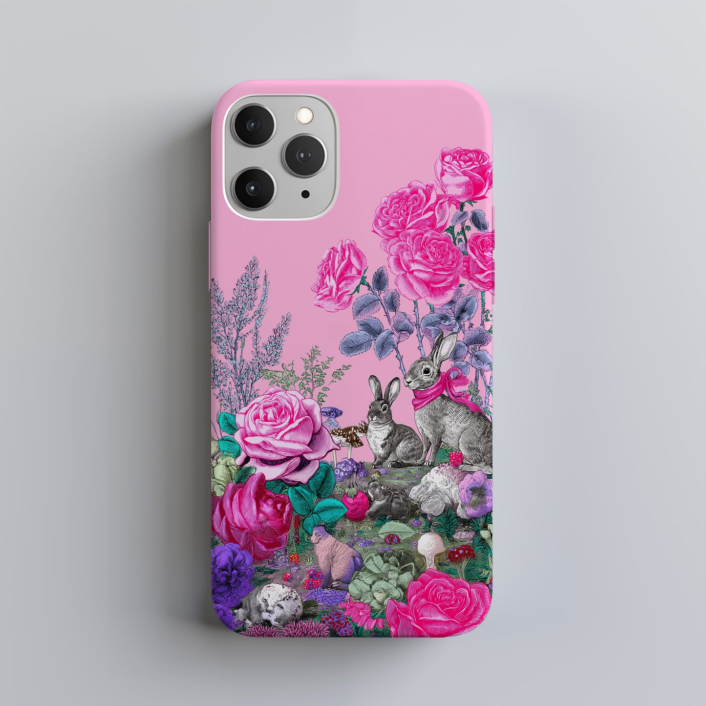 Blush Garden Bunny Protective Phone Case