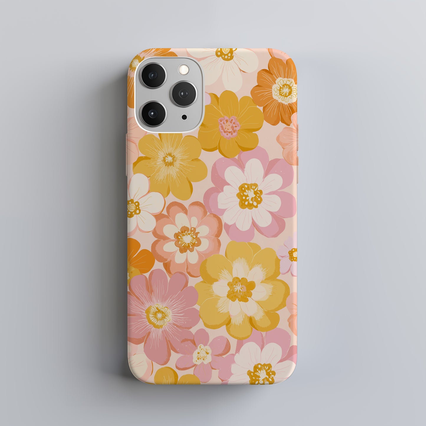 Golden Hour Blossom Protective Phone Case