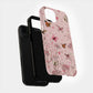 Blush Butterfly Hearts Protective Phone Case