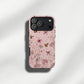 Blush Butterfly Hearts Protective Phone Case
