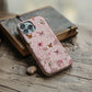 Blush Butterfly Hearts Protective Phone Case