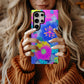 Electric Bloom Neon Protective Phone Case