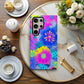 Electric Bloom Neon Protective Phone Case