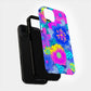 Electric Bloom Neon Protective Phone Case