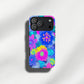 Electric Bloom Neon Protective Phone Case