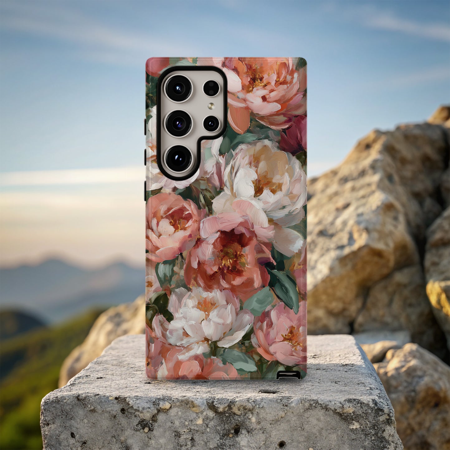 Heirloom Peony Garden Protective Phone Case