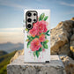 Coral Watercolor Rose Protective Phone Case