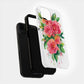 Coral Watercolor Rose Protective Phone Case