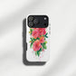 Coral Watercolor Rose Protective Phone Case