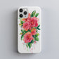 Coral Watercolor Rose Protective Phone Case