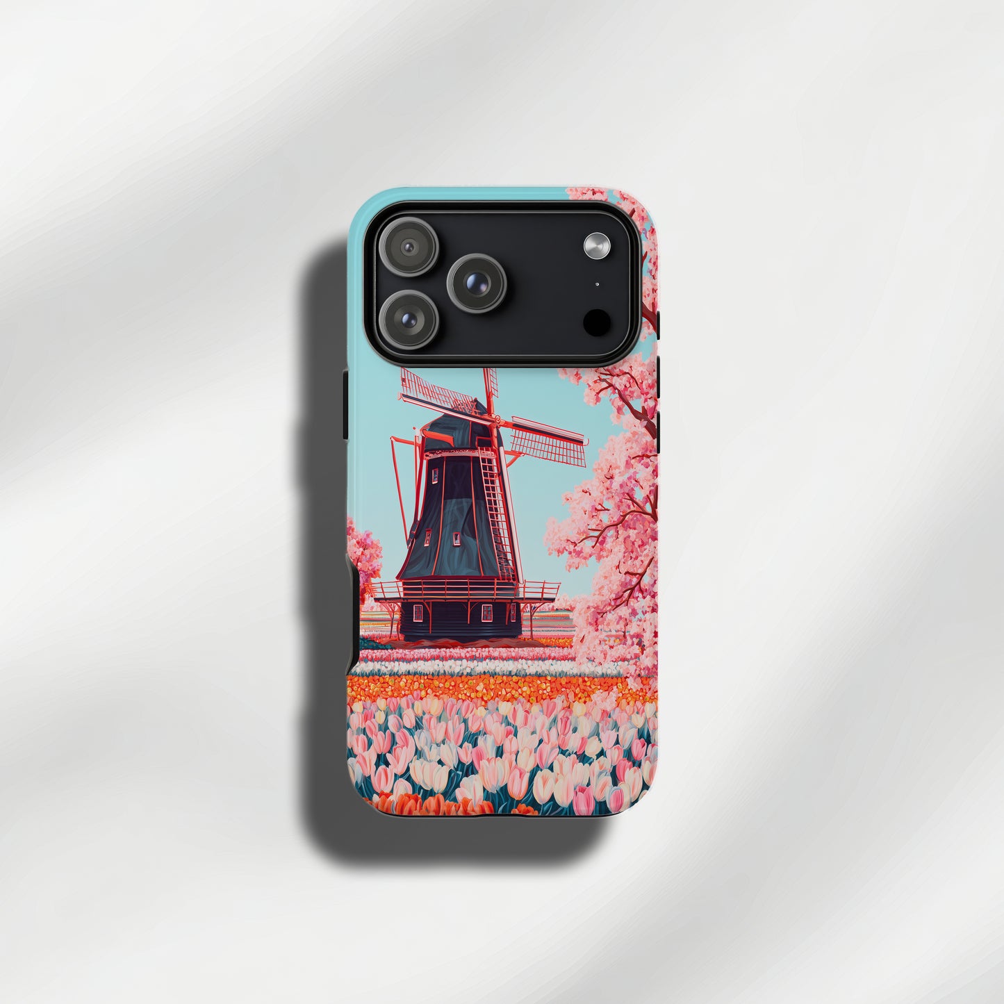 Sakura Windmill Bloom Protective Phone Case