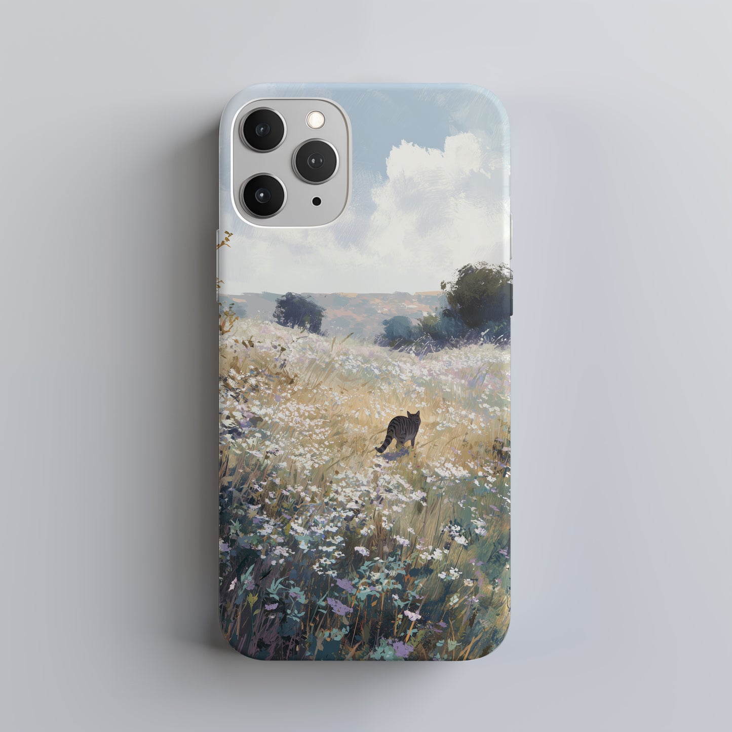 Whispering Meadow Cat Protective Phone Case