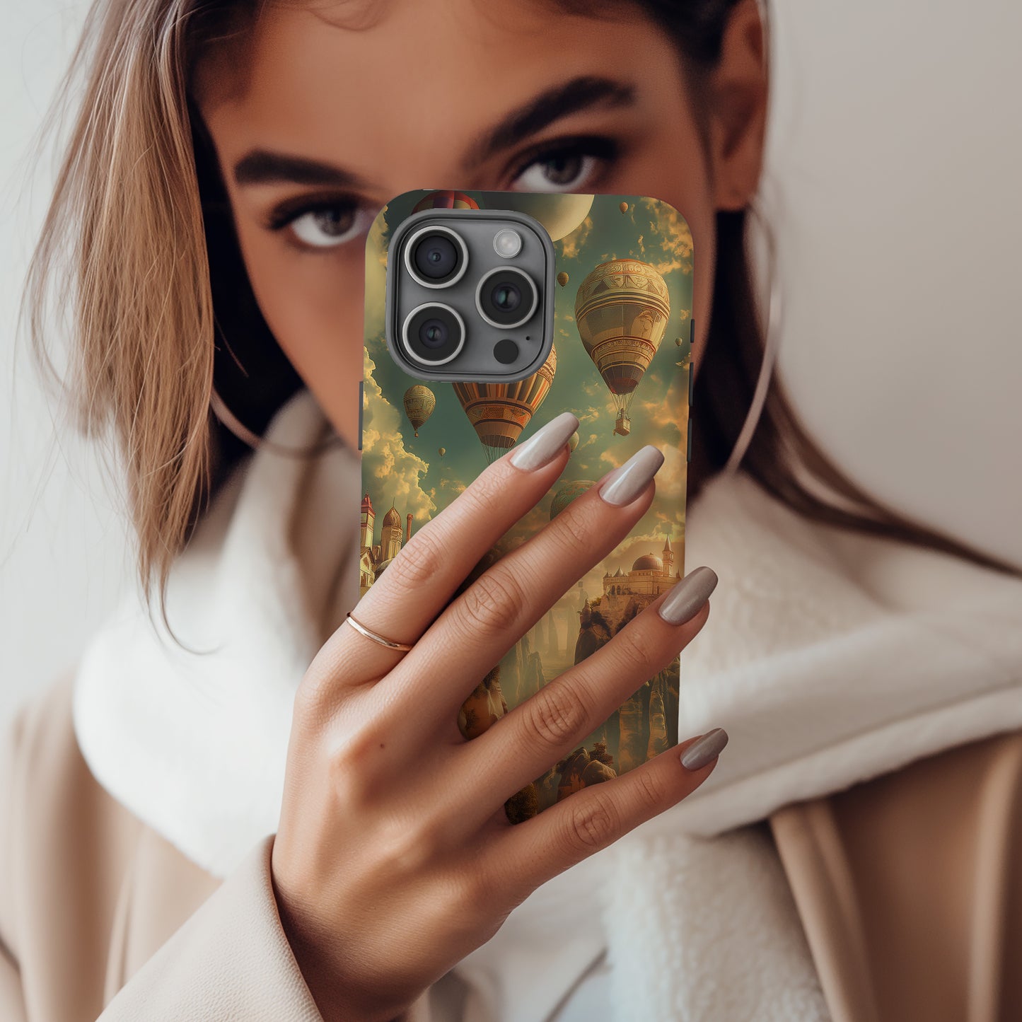 Celestial Balloon Kingdom Protective Phone Case