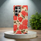 Vintage Rose Garden Phone Case – Elegant Red Floral Protective Case