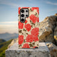 Vintage Rose Garden Phone Case – Elegant Red Floral Protective Case
